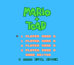 Mario & Toad Title Screen